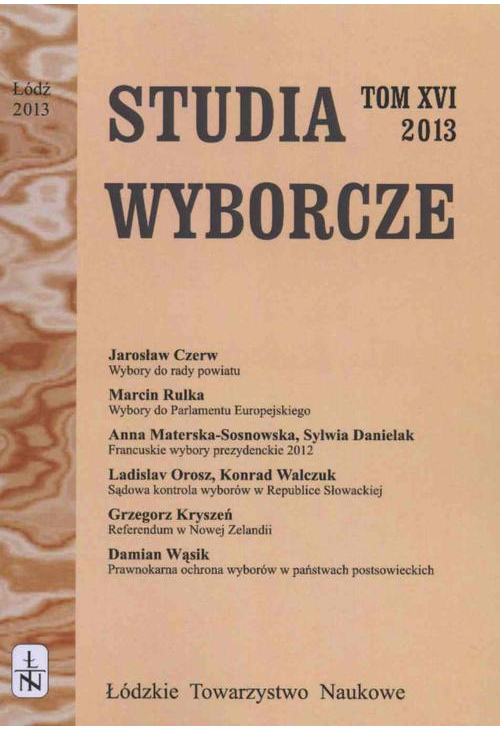 Studia Wyborcze t. 16