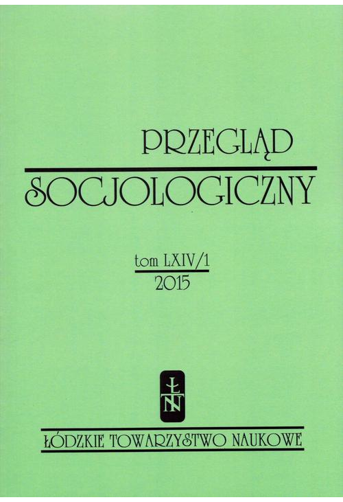 Przegląd Socjologiczny t. 64 z. 1/2015
