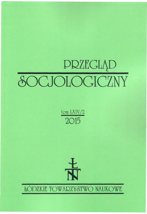 Przegląd Socjologiczny t. 64 z. 2/2015