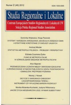 Studia Regionalne i Lokalne...