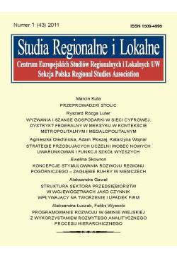 Studia Regionalne i Lokalne...