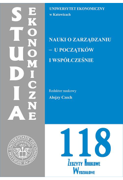 Studia Ekonomiczne. Nauki o...