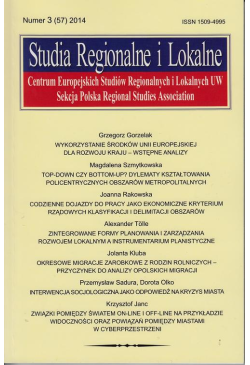 Studia Regionalne i Lokalne...