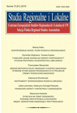 Studia Regionalne i Lokalne...