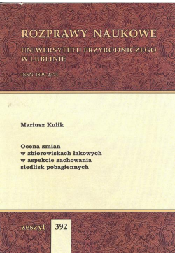 Ocena zmian w zbiorowiskach...