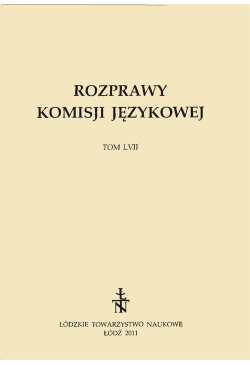 Rozprawy Komisji Językowej...