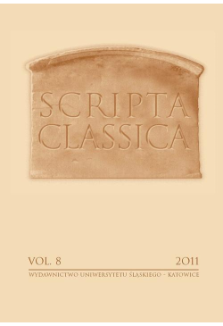 Scripta Classica. Vol. 8