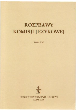 Rozprawy Komisji Językowej...