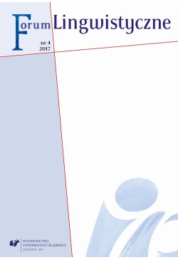 Forum Lingwistyczne 2017, nr 4