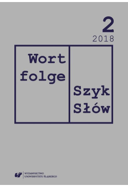 Wortfolge. Szyk Słów 2018,...