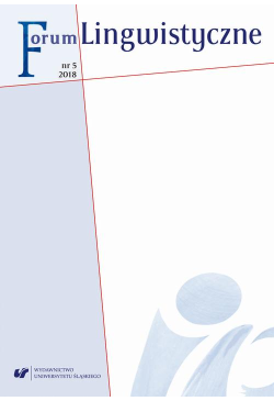 Forum Lingwistyczne 2018, nr 5