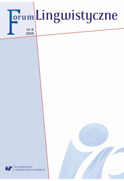 Forum Lingwistyczne 2019, nr 6