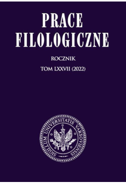 Prace Filologiczne LXXVII