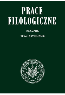 Prace Filologiczne LXXVIII
