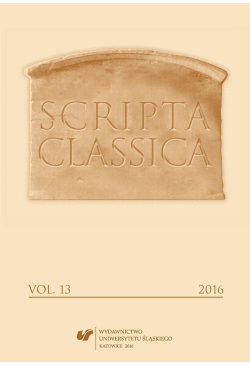 Scripta Classica 2016. Vol. 13