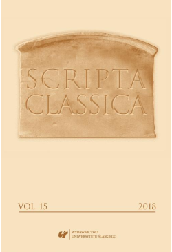 Scripta Classica 2018. Vol. 15
