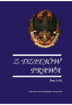 Z Dziejów Prawa. T. 3 (11)