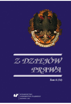 Z Dziejów Prawa. T. 6 (14)