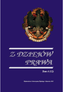 Z Dziejów Prawa. T. 4 (12)