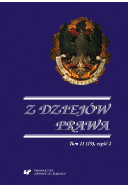 Z Dziejów Prawa. T. 11 (19)...