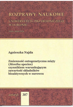 Zmienność ontogenetyczna...