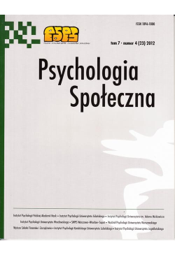 Psychologia Społeczna nr...