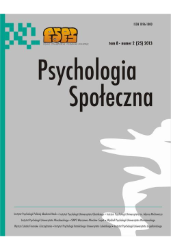 Psychologia Społeczna nr...