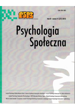 Psychologia Społeczna nr...