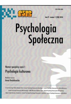 Psychologia Społeczna nr...