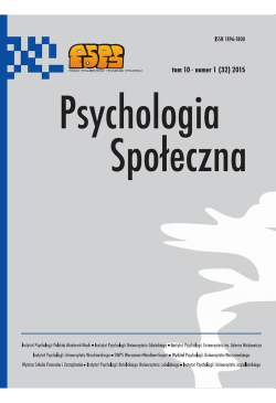 Psychologia Społeczna nr...