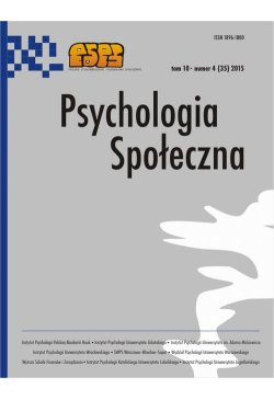 Psychologia Społeczna nr 4...