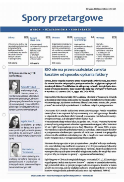 Spory przetargowe wrzesień...