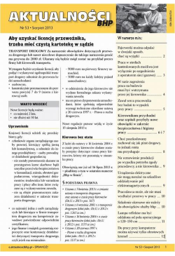 Aktualności bhp sierpień...