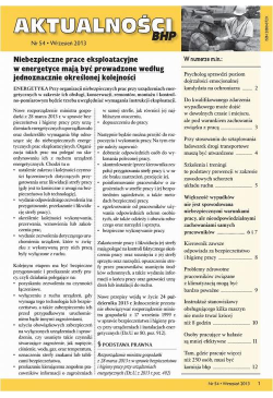 Aktualności bhp wrzesień...