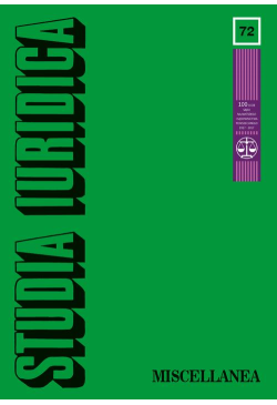 Studia Iuridica, nr 72