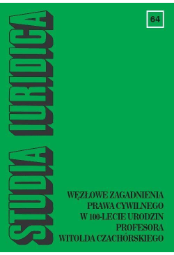 Studia Iuridica, nr 64