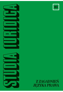 Studia Iuridica, nr 83