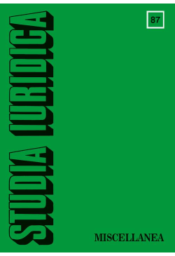 Studia Iuridica, nr 87