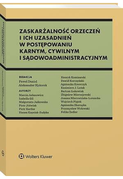 Zaskarżalność orzeczeń i...
