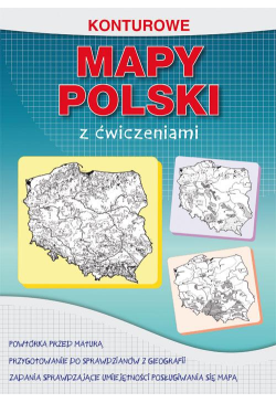 Konturowe mapy Polski z...